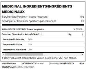 BCAA BRANCHED CHAIN AMINO ACIDS nutrition image