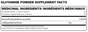 GLUTAMIN MUSCLE BUILDER GH BOOSTER nutrition facts